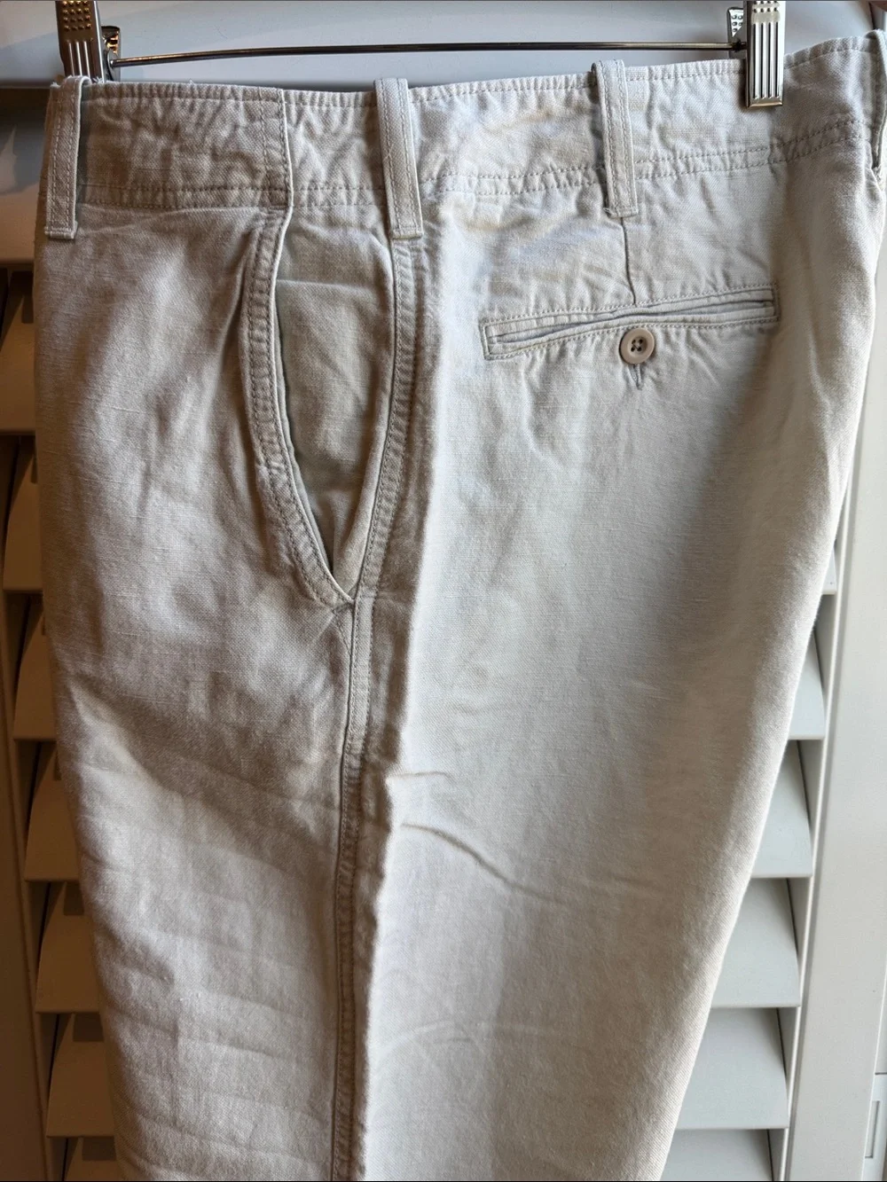 J. Crew Men’s Cream linen/cotton Pants